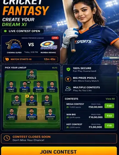 Sportsbetio (sports bet io) fantasy cricket & matchday visual 3